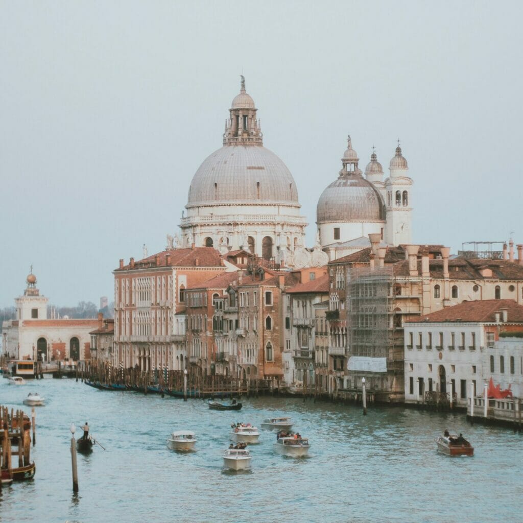 Der Canal Grande in Venedig, Italien.